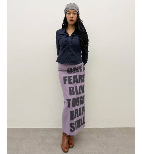 Oriens JOURNAL STANDARD「ロゴロングスカート」|スカート|