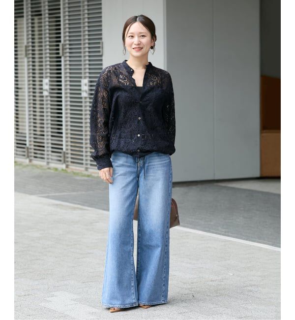 JOURNAL STANDARD「《WEB限定》スタンドカラーレースロングスリーブブラウス」|シャツ・ブラウス|