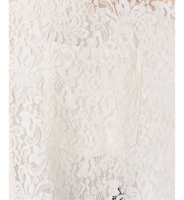 JOURNAL STANDARD「《WEB限定》スタンドカラーレースロングスリーブブラウス」|シャツ・ブラウス|