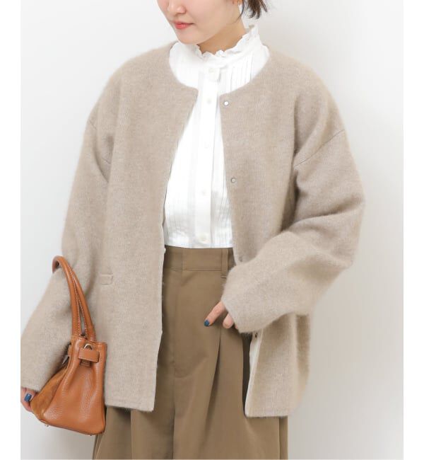 JOURNAL STANDARD relume「《WEB限定追加予約》フリルネックドビーストライプシャツ」|シャツ・ブラウス|