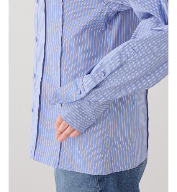 journal standard L'essage「【JANE SMITH/ジェーンスミス】STRIPE WASHED COTTON BROAD：ブラウス」|シャツ・ブラウス|