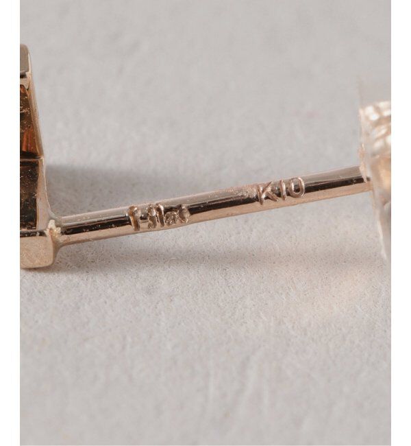 Lilas by Spick&Span「《WEB限定》Vラインピアス K10(両耳)」|ピアス|