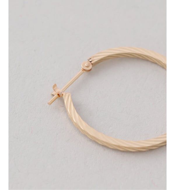 Lilas by Spick&Span「《一部店舗＋WEB限定》スクリューフープピアスM K18（両耳）」|ピアス|