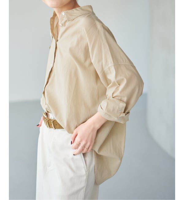 Spick and Span「《新色有り / 追加》ガーメントダイカシュクールシャツ」|シャツ・ブラウス|