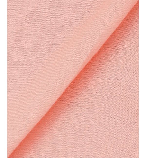 Spick and Span「《程よくすっきりサイズ》予約 80リネンカシュクール ミディシャツ」|シャツ・ブラウス|