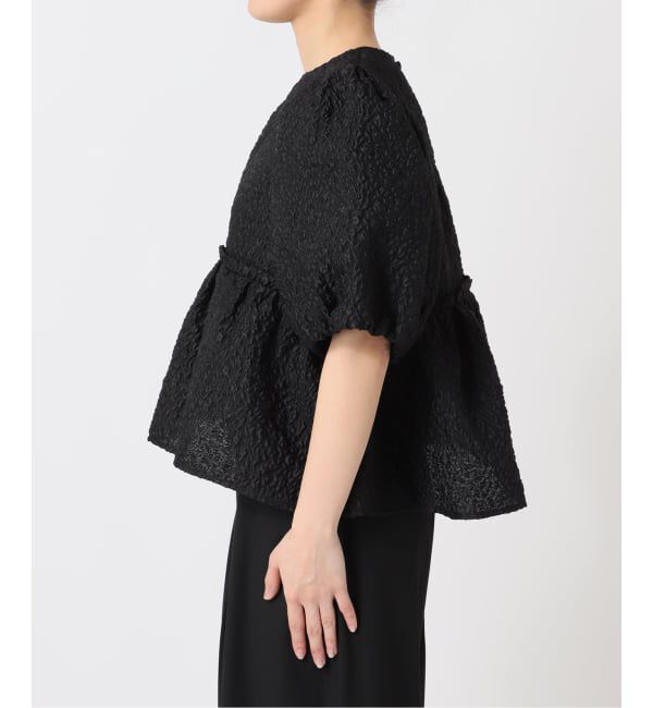 U by SPICK&SPAN「フラワージャガードパフブラウス」|シャツ・ブラウス|