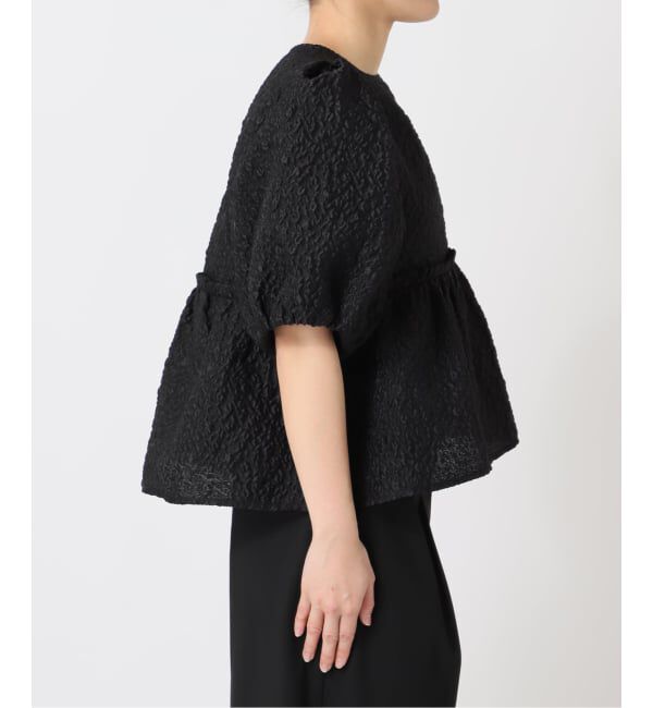 U by SPICK&SPAN「フラワージャガードパフブラウス」|シャツ・ブラウス|