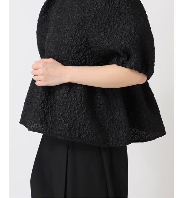 U by SPICK&SPAN「フラワージャガードパフブラウス」|シャツ・ブラウス|