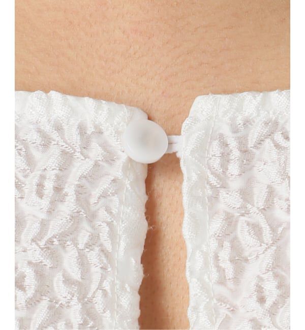 U by SPICK&SPAN「フラワージャガードパフブラウス」|シャツ・ブラウス|