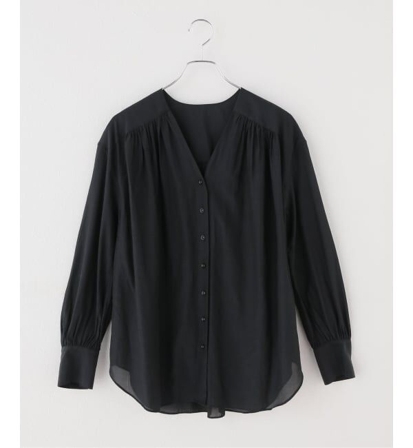 Spick and Span「シルキーローンギャザーブラウス」|シャツ・ブラウス|
