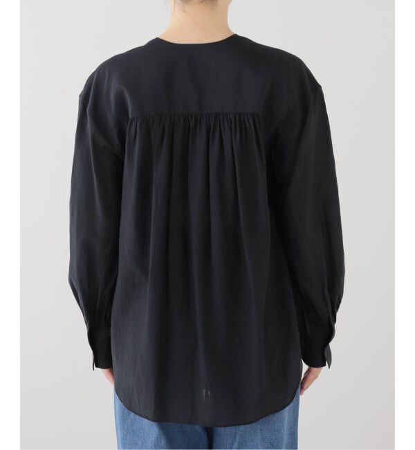 Spick and Span「シルキーローンギャザーブラウス」|シャツ・ブラウス|