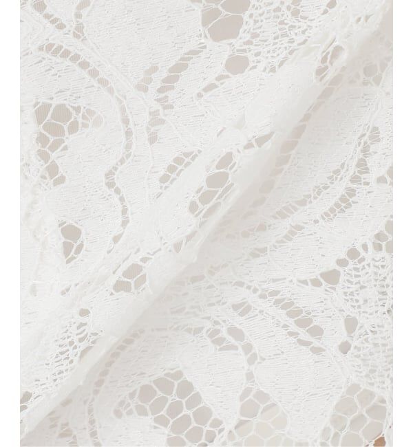 NOBLE「《追加予約》ボタニカルレースオープンカラーシャツ」|シャツ・ブラウス|