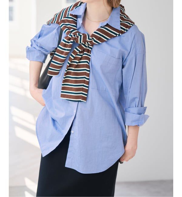 Spick and Span「《WEB限定 / 追加2》50コットンオーバーシャツ」|シャツ・ブラウス|