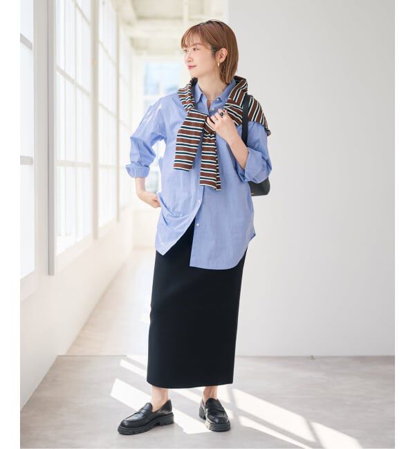 Spick and Span「《WEB限定 / 追加2》50コットンオーバーシャツ」|シャツ・ブラウス|