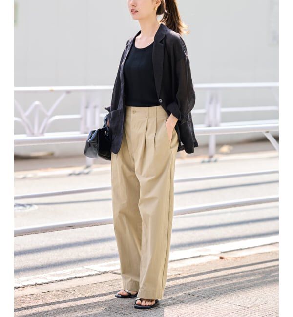 FRAMeWORK「≪洗濯機洗い可 / 予約≫コットンナイロンタックパンツ」|その他|