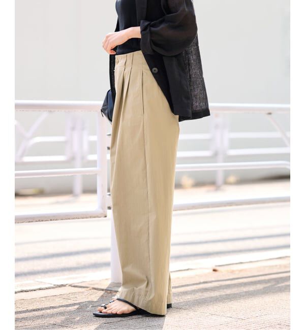 FRAMeWORK「≪洗濯機洗い可 / 予約≫コットンナイロンタックパンツ」|その他|