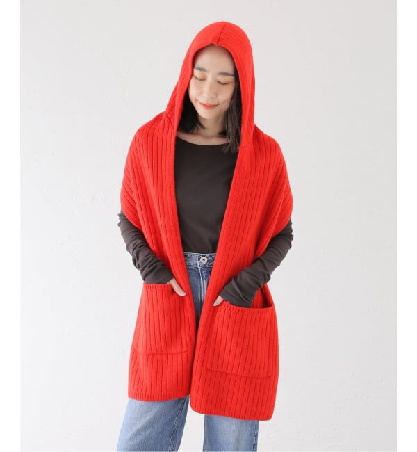 FRAMeWORK「y YO/イーヨ hooded long muffler」|マフラー|