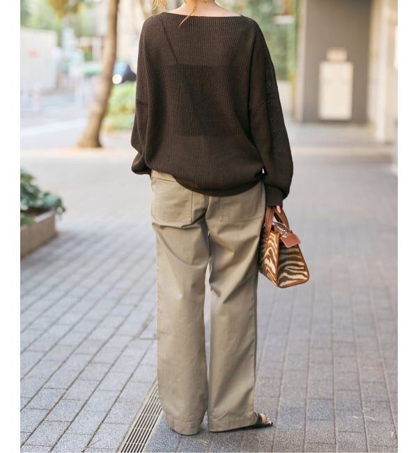 Spick and Span「《追加2》ルーズベイカーパンツ」|カーゴ|