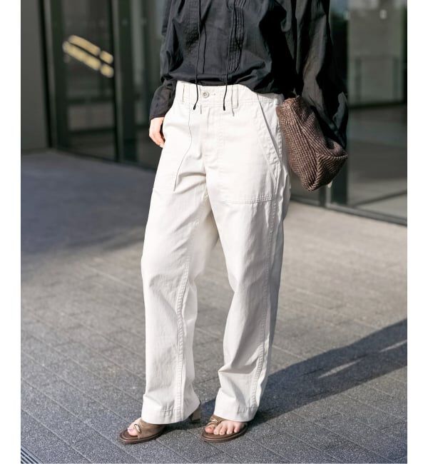 Spick and Span「《追加2》ルーズベイカーパンツ」|カーゴ|