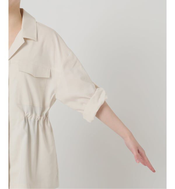  「《予約》【洗える】リネン混ワークシャツジャケット」|その他|