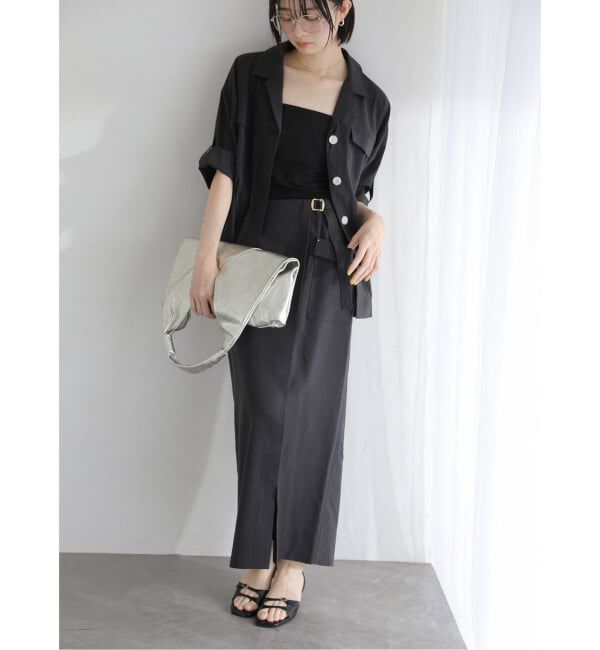  「《予約》【洗える】リネン混ワークシャツジャケット」|その他|