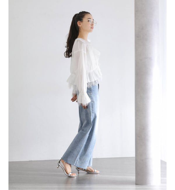  「【洗える】レースブラウス」|シャツ・ブラウス|