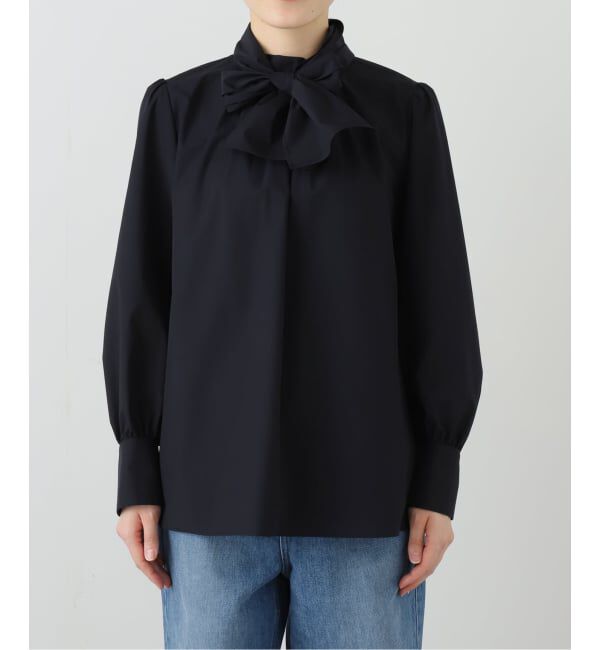  「【洗える】ボータイ2WAYブラウス」|シャツ・ブラウス|