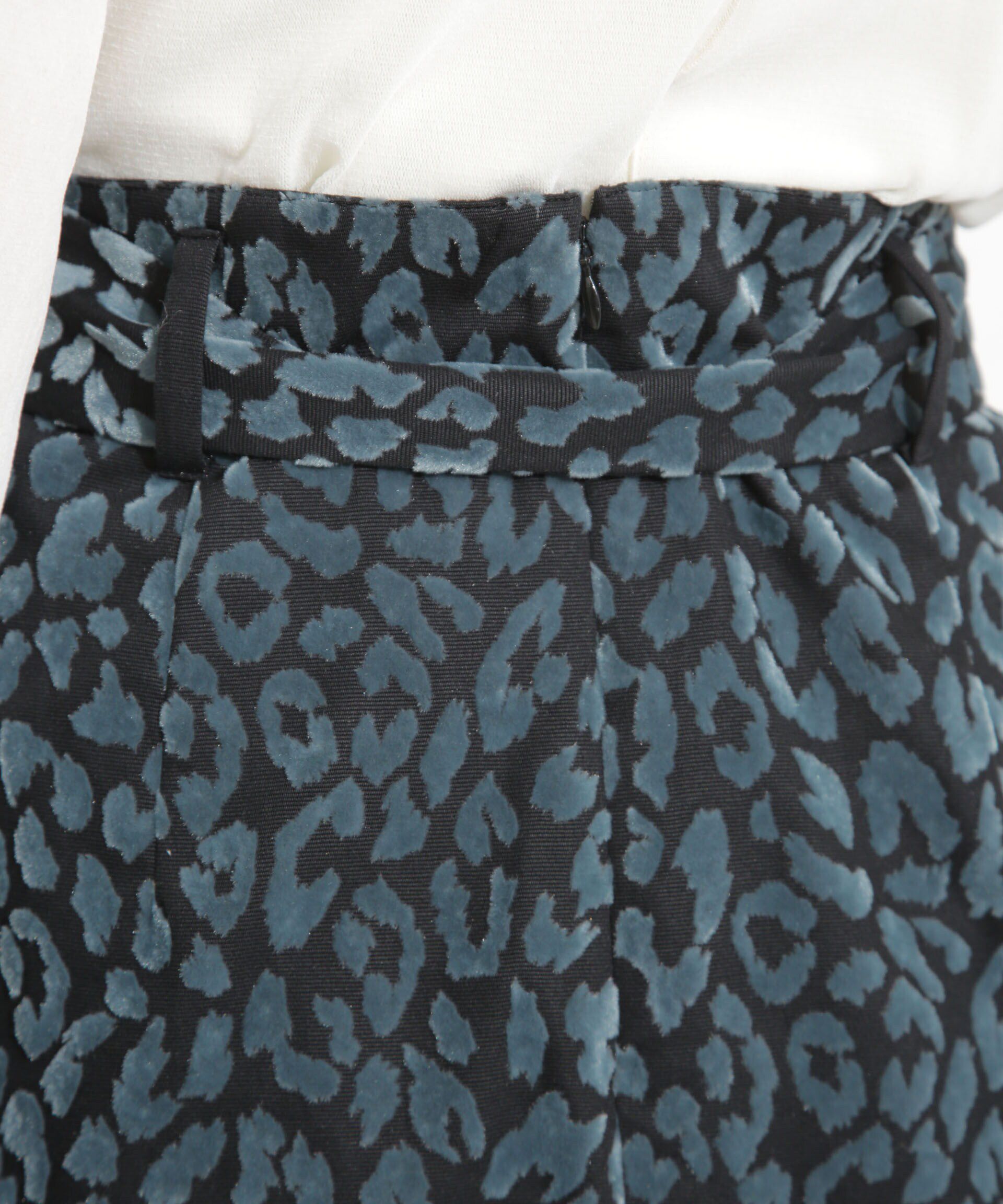 nano･universe「レオパードフロッキースカート」|スカート|