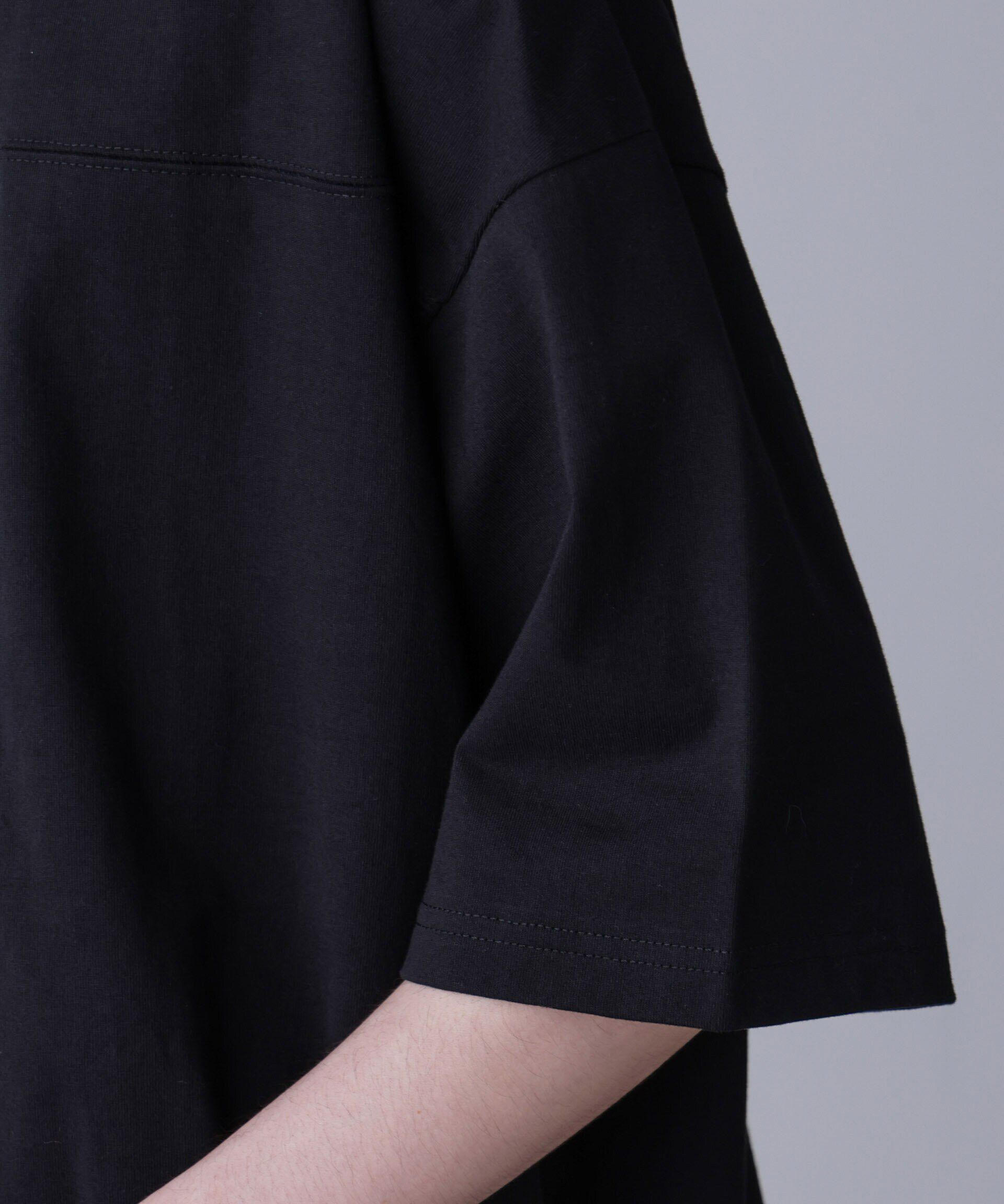 nano･universe「シャドープリントフットボールTシャツ 半袖」|Tシャツ・カットソー|