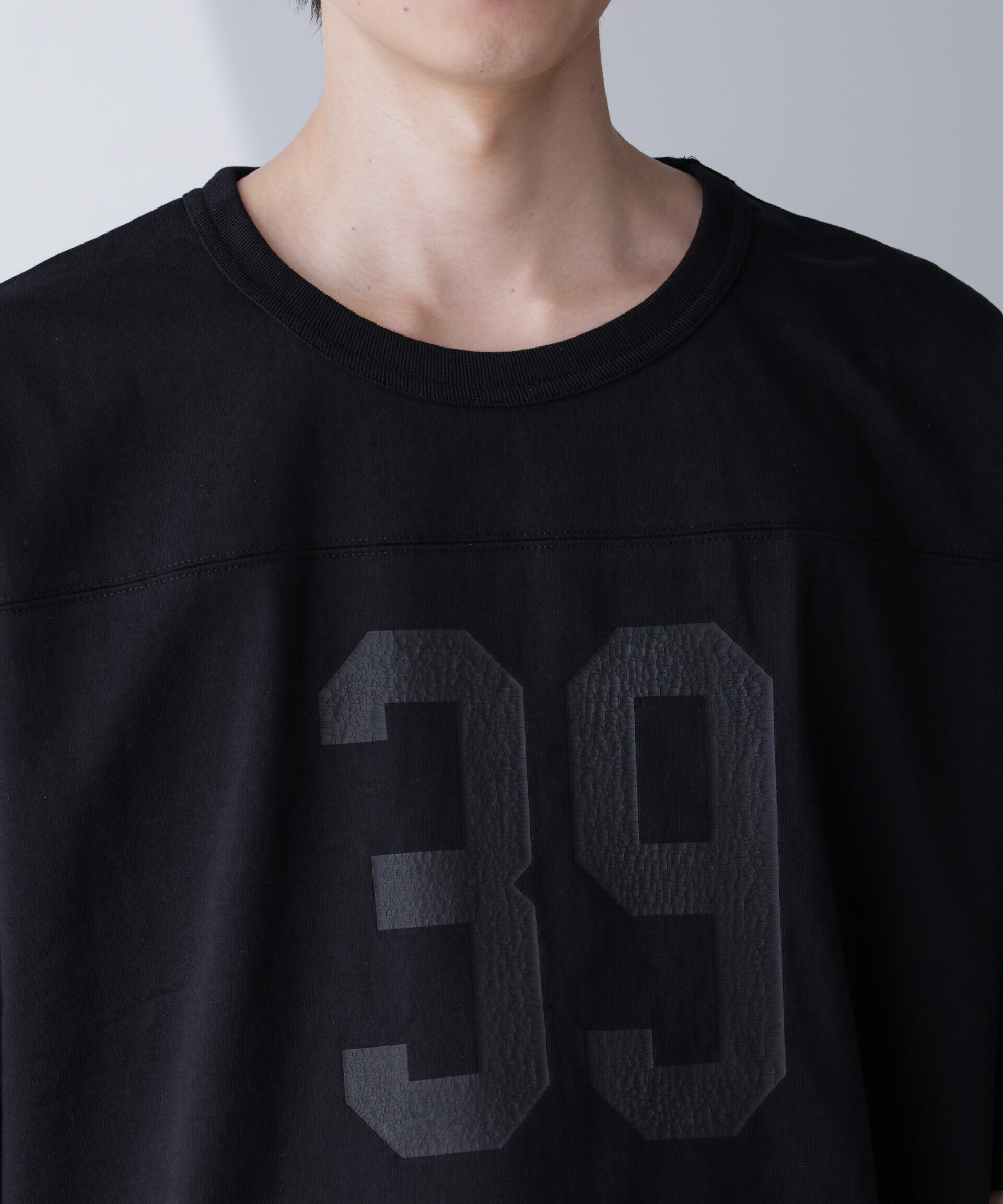 nano･universe「シャドープリントフットボールTシャツ 半袖」|Tシャツ・カットソー|