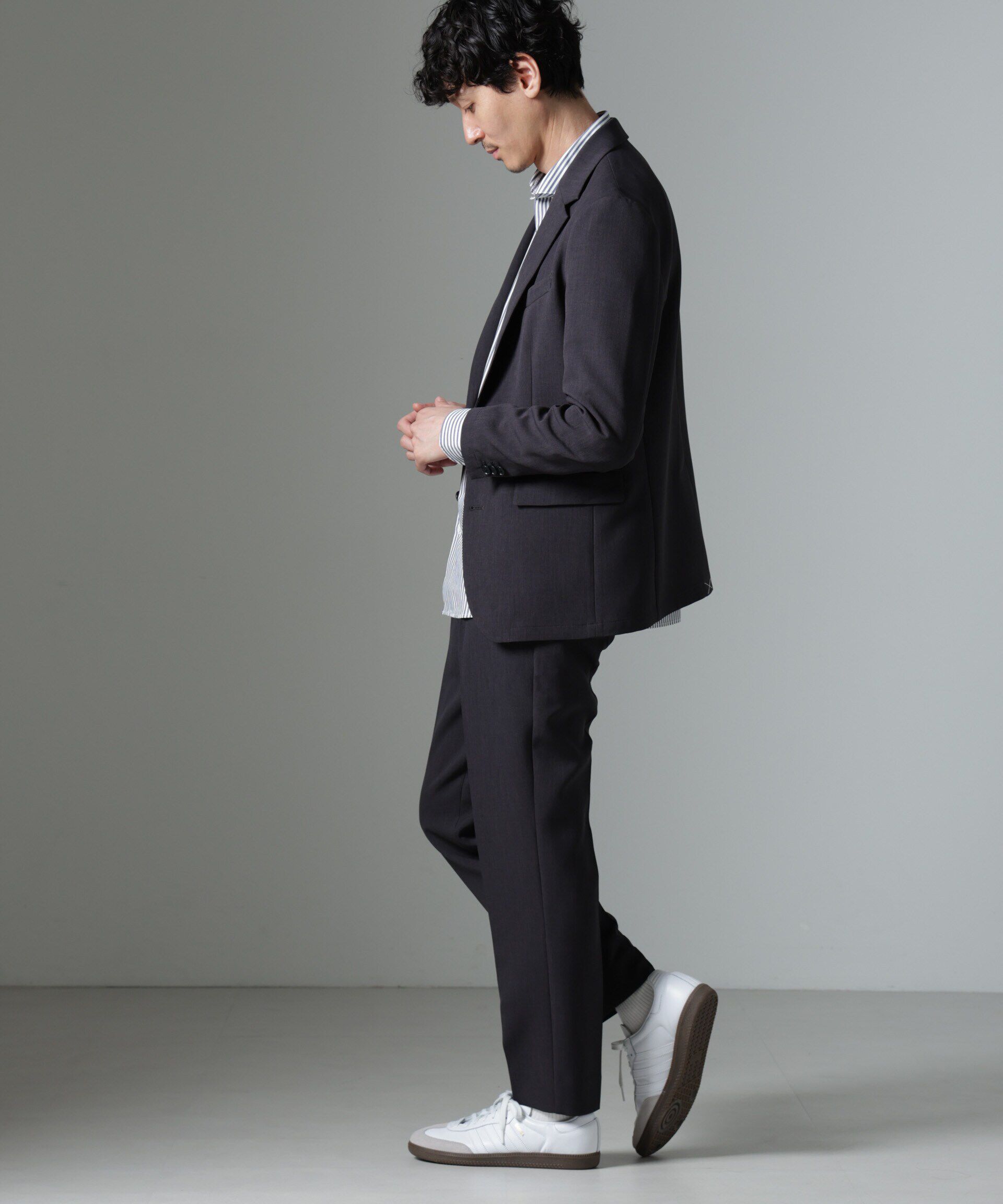 nano･universe「｢Damerino｣Reflax(R) ダブルクロスウェザーセットアップ」|スーツ|