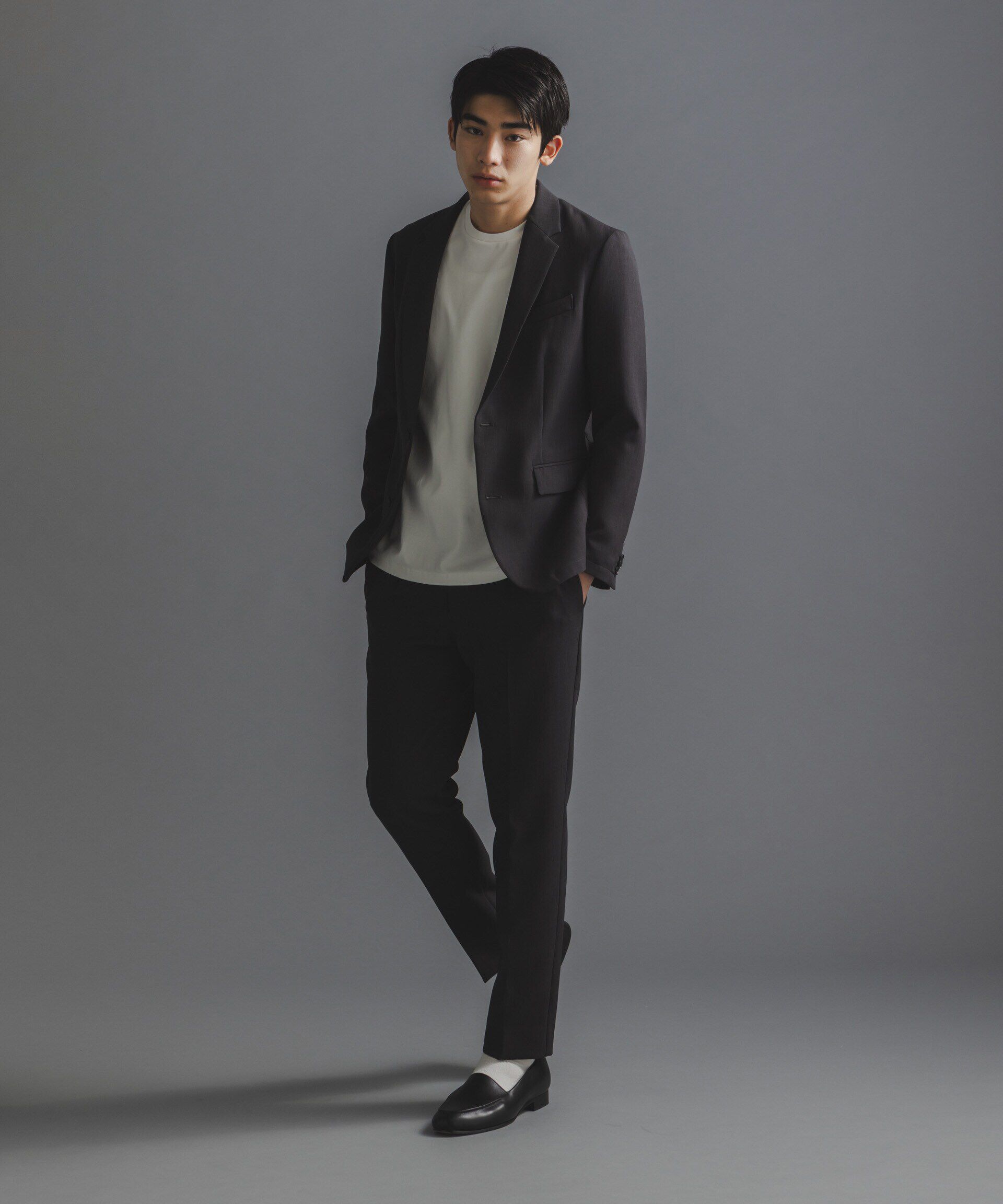 nano･universe「｢Damerino｣Reflax(R) ダブルクロスウェザーセットアップ」|スーツ|