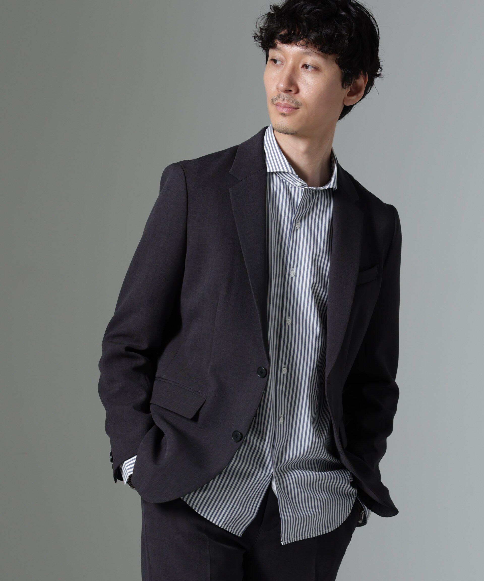 nano･universe「｢Damerino｣Reflax(R) ダブルクロスウェザーセットアップ」|スーツ|