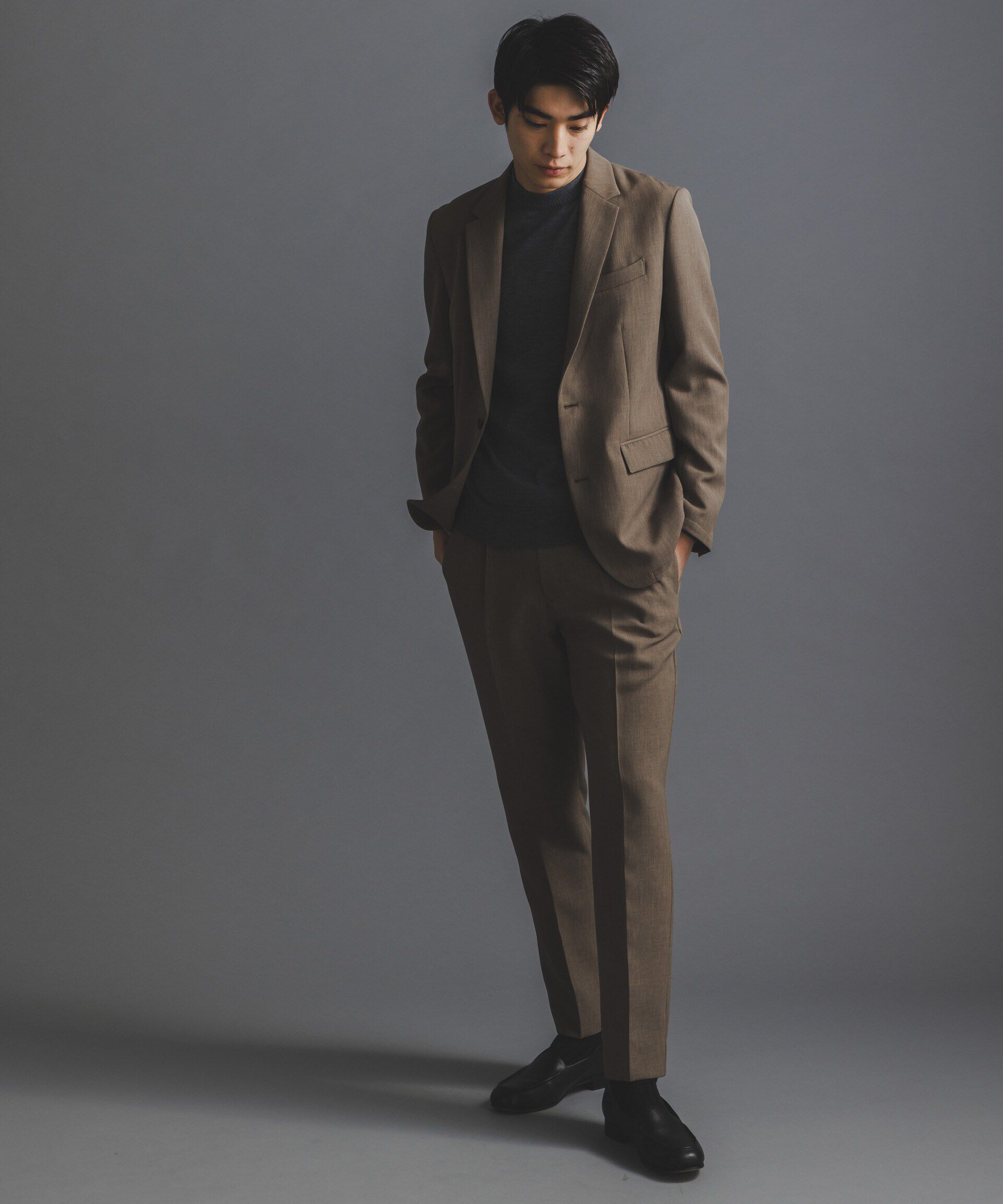 nano･universe「｢Damerino｣Reflax(R) ダブルクロスウェザーセットアップ」|スーツ|