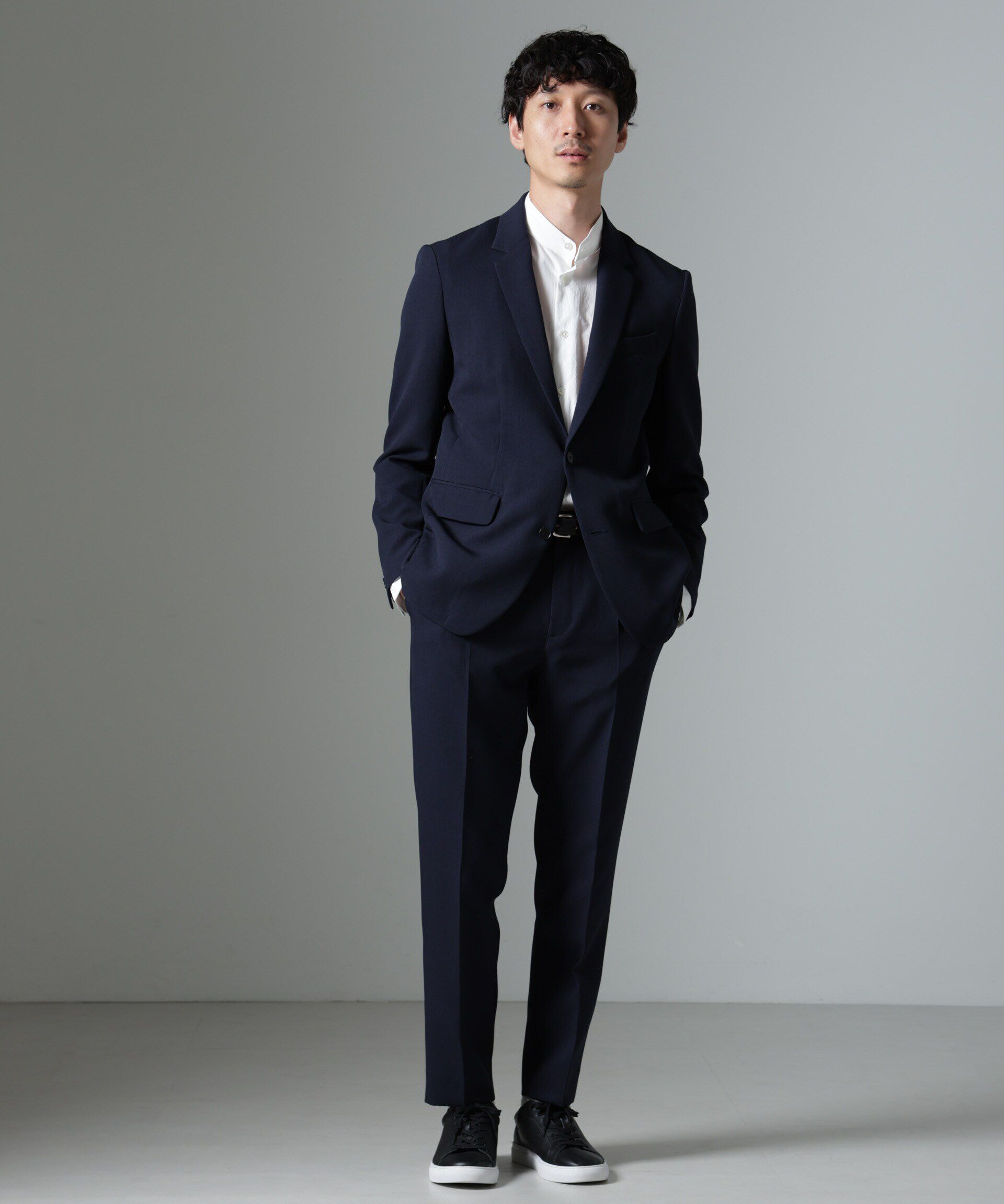 nano･universe「｢Damerino｣Reflax(R) ダブルクロスウェザーセットアップ」|スーツ|