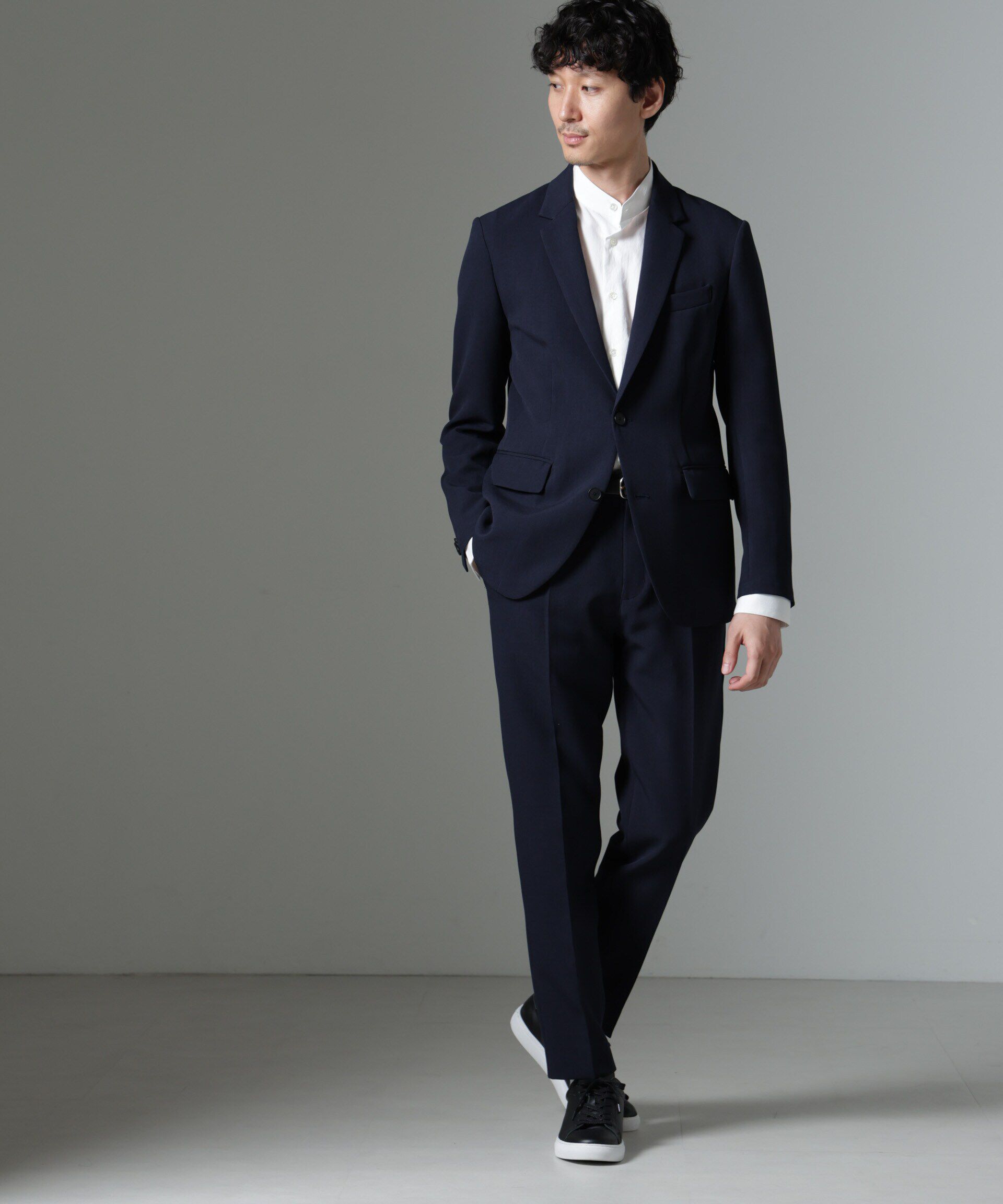 nano･universe「｢Damerino｣Reflax(R) ダブルクロスウェザーセットアップ」|スーツ|