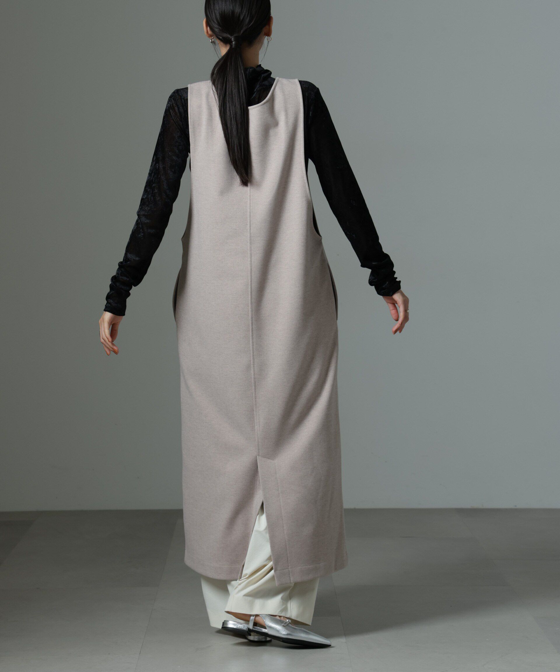 nano･universe「前後2wayクルーネックストレートラインジャンスカ」|ワンピース|