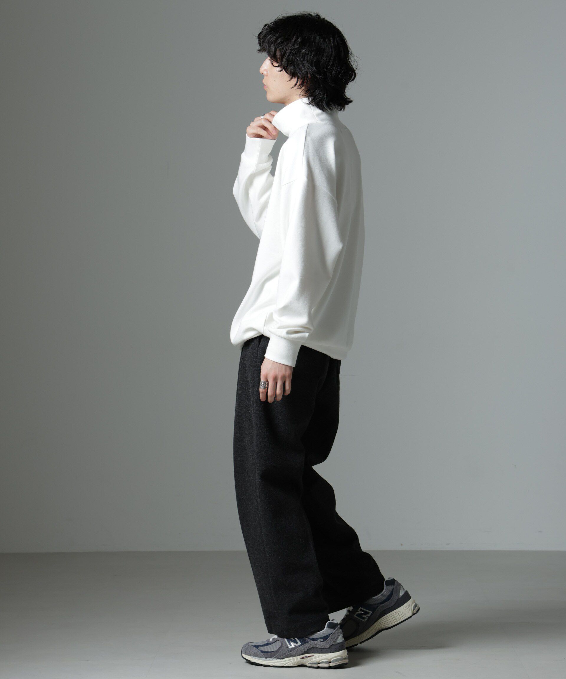 nano･universe「ジャガードポンチタートルプルオーバー」|Tシャツ・カットソー|