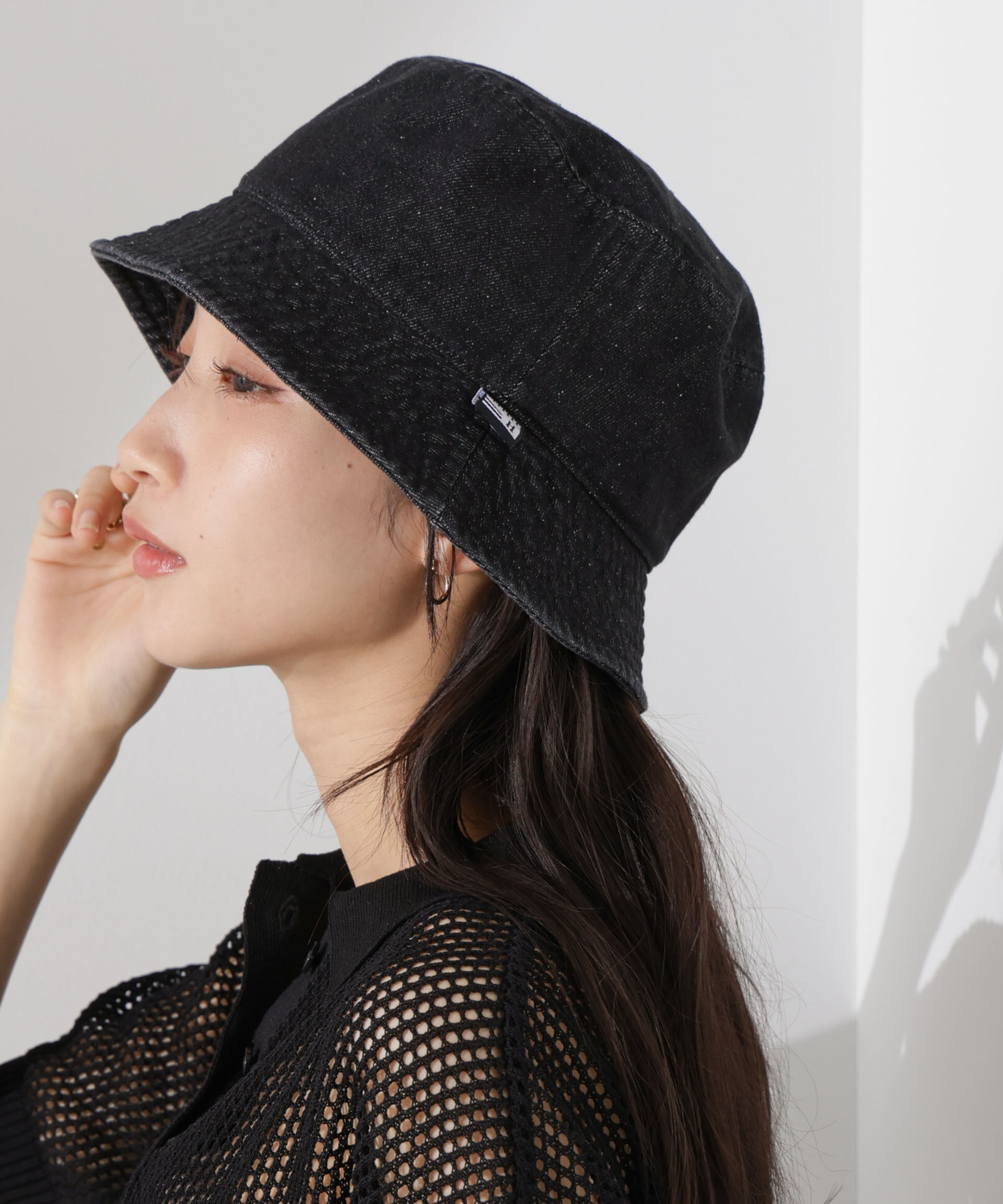 nano･universe「Healthknit/デニムバケットハット」|キャップ・キャスケット|