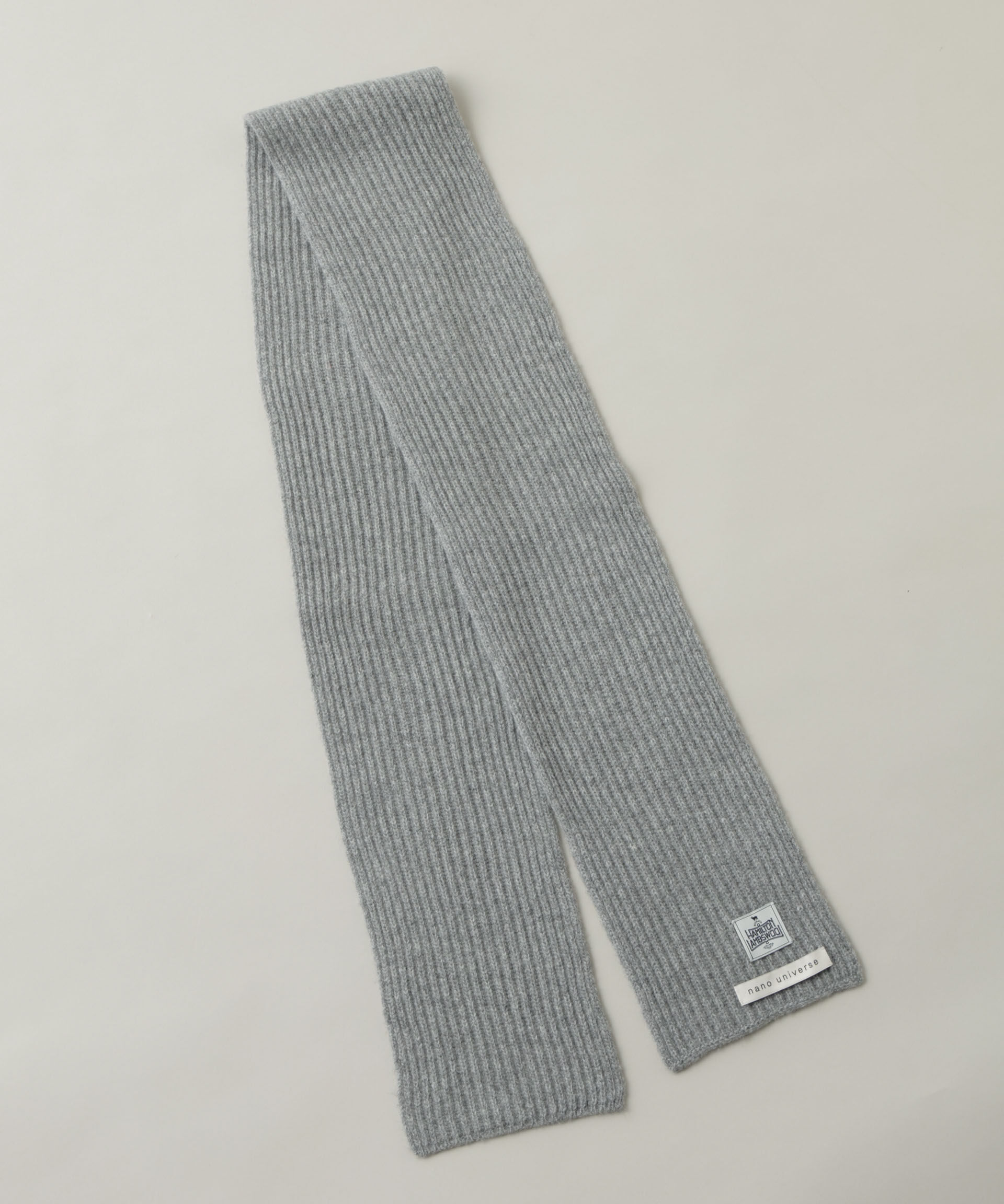 nano･universe「HAMILTON 10ANNIVERSARY WOOL ニットマフラー」|マフラー|