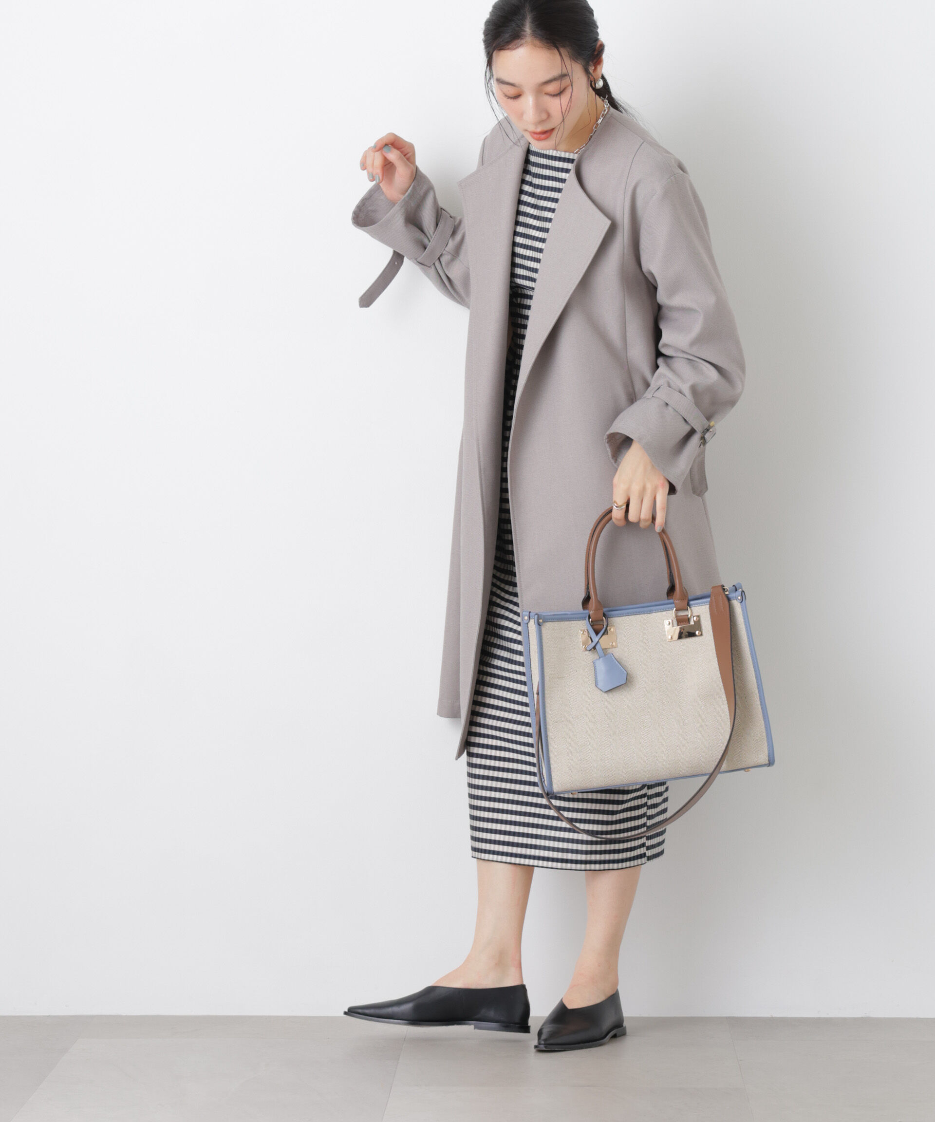 nano･universe「バイカラーキャンバスバッグ」|ショルダー・メッセンジャー|