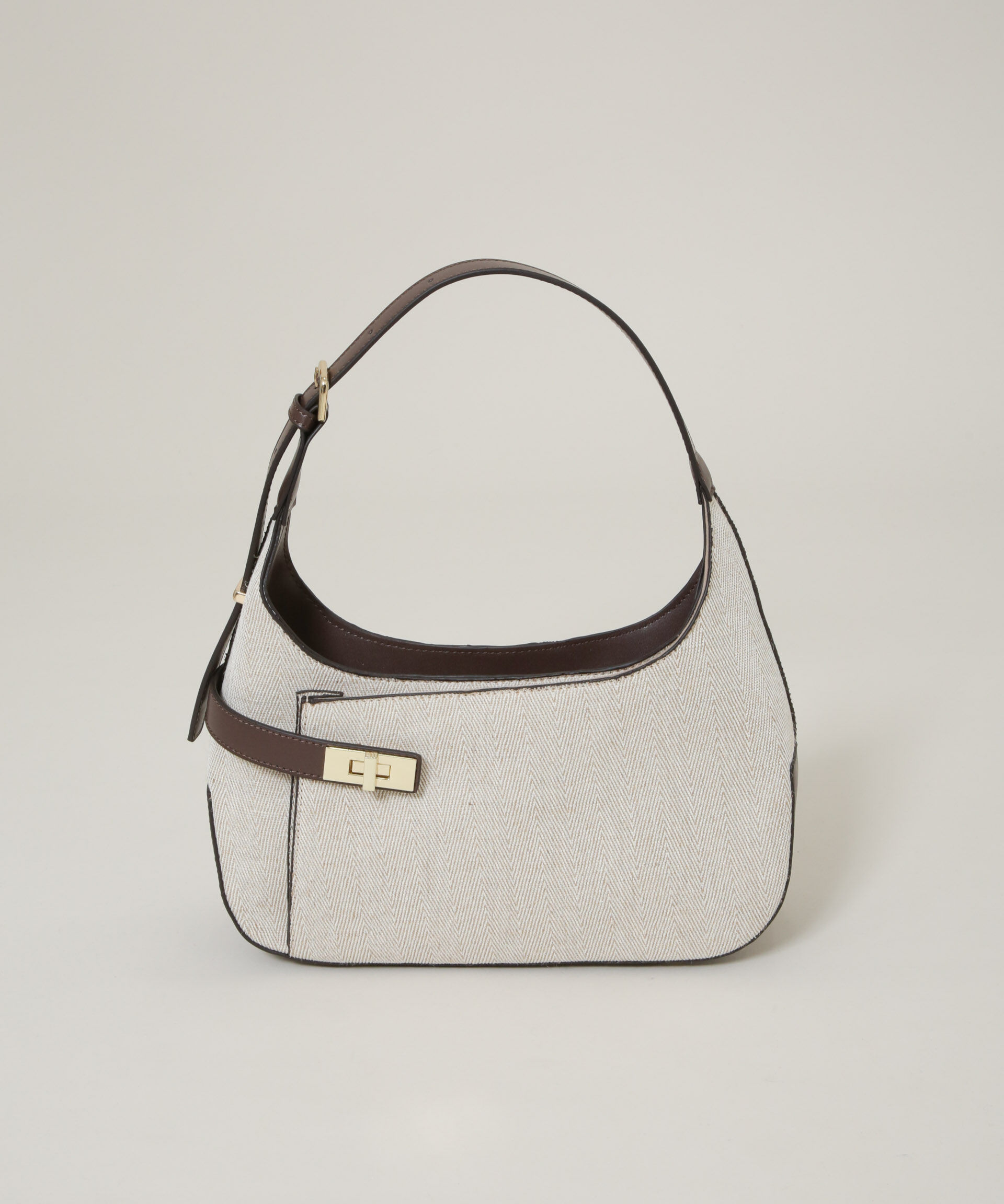 nano･universe「ターンロックベルトキャンバスワンハンドルバッグ」|ショルダー・メッセンジャー|