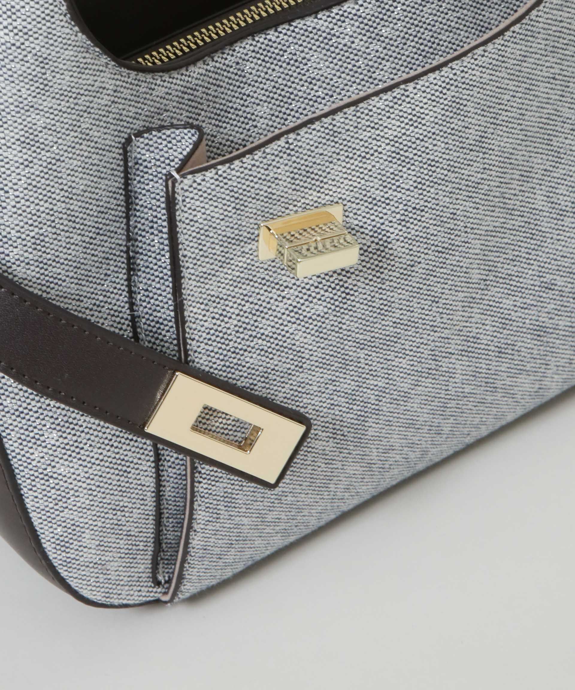 nano･universe「ターンロックベルトキャンバスワンハンドルバッグ」|ショルダー・メッセンジャー|