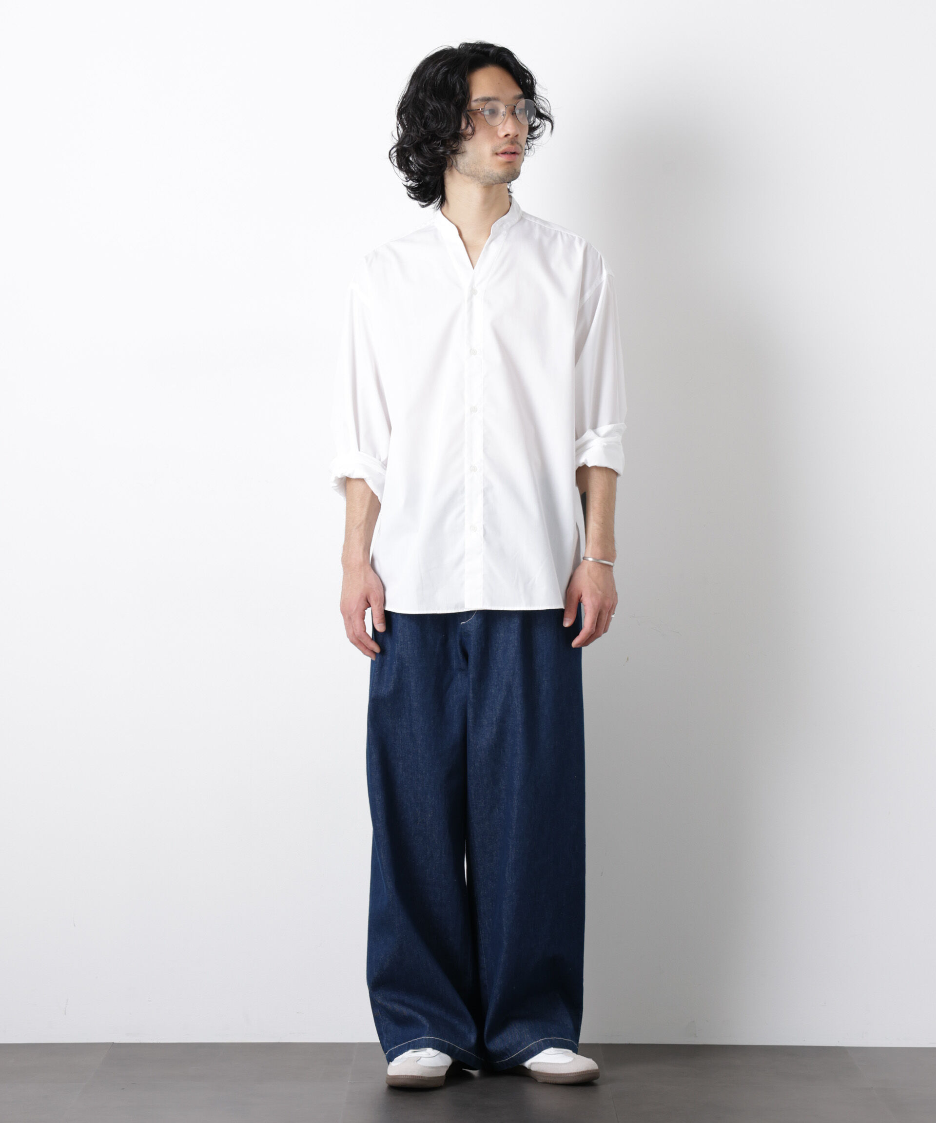 nano･universe「｢OtoNANO｣大人のワイドデニムパンツ」|チノ|