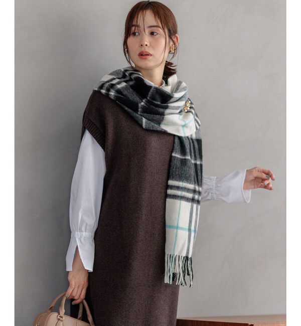 組曲「ウールチェックストール」|マフラー|