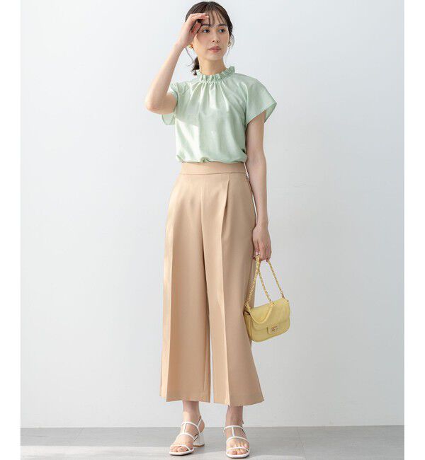 組曲「【ストレッチ・イージーケア】オシャクロス ガウチョパンツ」|その他|