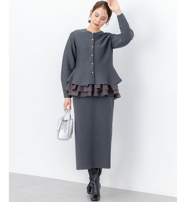 組曲「オーガンジーコンビ ロングTシャツ」|Tシャツ・カットソー|