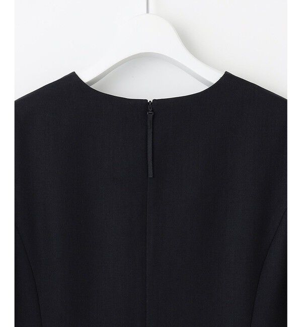 自由区「【接触冷感・速乾・UVケア・撥水・防シワ・XSサイズあり】リネンライクツィルVネック ワンピース」|ワンピース|