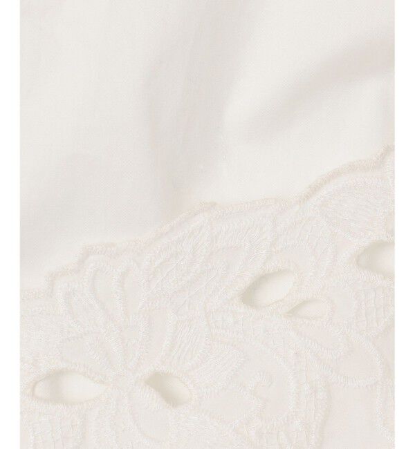 自由区「【洗える】裾刺繍エンブロイダリー ブラウス」|シャツ・ブラウス|