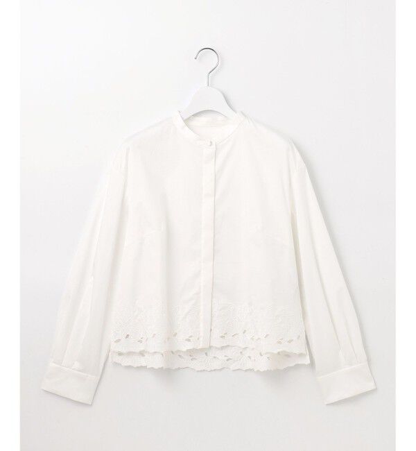自由区「【洗える】裾刺繍エンブロイダリー ブラウス」|シャツ・ブラウス|